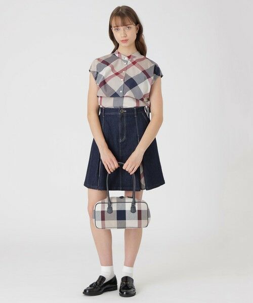 BLUE LABEL / BLACK LABEL CRESTBRIDGE / ブルーレーベル / ブラックレーベル・クレストブリッジ  ショルダーバッグ | クレストブリッジチェックキャンバスボストンバッグ | 詳細8