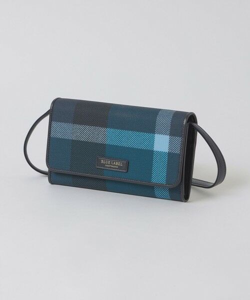 【美品】BLUE LABEL ブルーレーベル ハンドバッグ ショルダー チェック 美品✨ブルーレーベルクレストブリッジ サイドチェック ナイロン