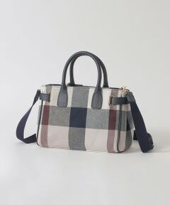 BLUE LABEL / BLACK LABEL CRESTBRIDGE / ブルーレーベル / ブラックレーベル・クレストブリッジ  ショルダーバッグ | クレストブリッジチェックキャンバスハトメミドルトート