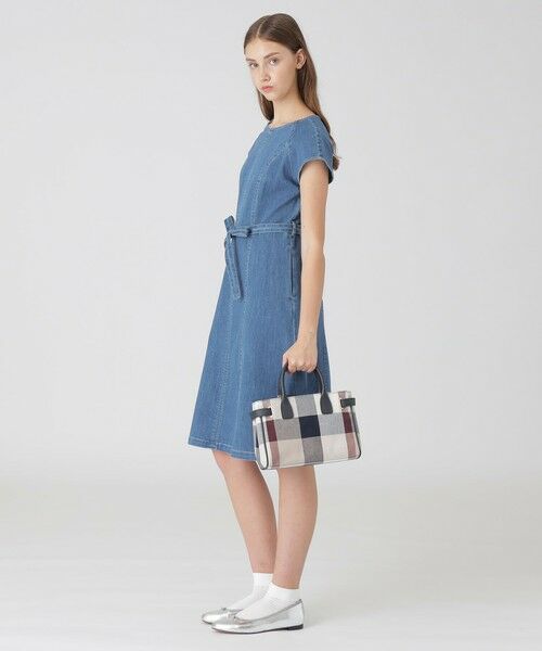 BLUE LABEL / BLACK LABEL CRESTBRIDGE / ブルーレーベル / ブラックレーベル・クレストブリッジ  ショルダーバッグ | クレストブリッジチェックキャンバスハトメミドルトート | 詳細8