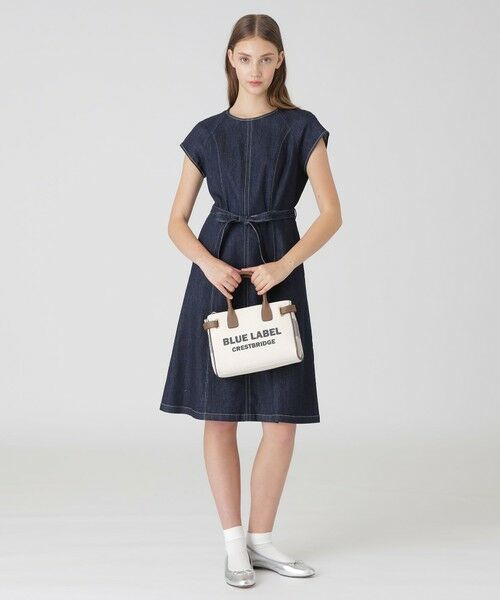 BLUE LABEL / BLACK LABEL CRESTBRIDGE / ブルーレーベル / ブラックレーベル・クレストブリッジ  ショルダーバッグ | ロゴプリントハトメミドルトート | 詳細2
