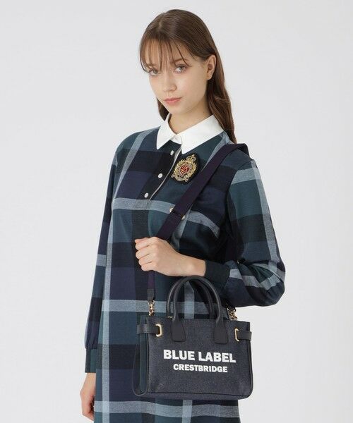 BLUE LABEL / BLACK LABEL CRESTBRIDGE / ブルーレーベル / ブラックレーベル・クレストブリッジ  ショルダーバッグ | ロゴプリントハトメミドルトート | 詳細8