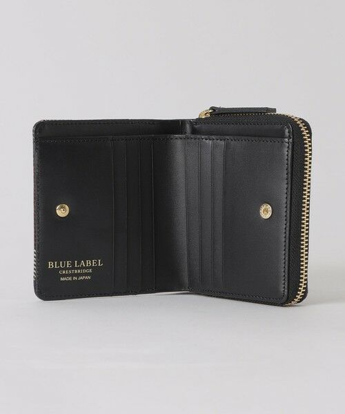 クレストブリッジチェックPVC二つ折り財布 （財布・コインケース