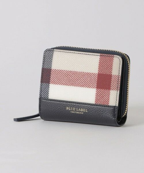 クレストブリッジチェックPVC二つ折り財布 （財布・コインケース