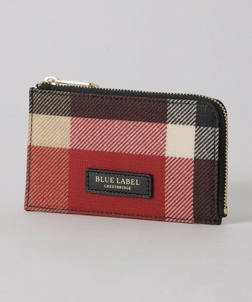 BLUE LABEL / BLACK LABEL CRESTBRIDGE/ブルーレーベル / ブラックレーベル・クレストブリッジ クレストブリッジチェックPVCカードケース レッド1 F BLUE LABEL / BLACK LABEL CRESTBRIDGE/ブルーレーベル / ブラックレーベル・クレストブリッジ クレストブリッジチェックPVCカードケース レッド1 F