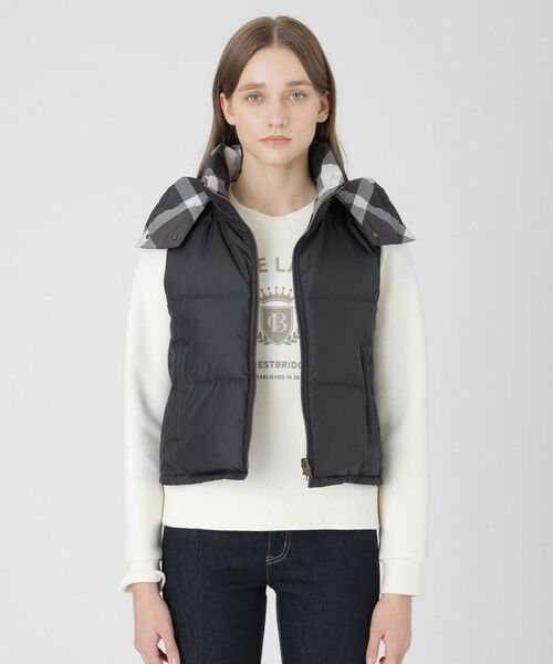 専用☆美品☆バーバリーブルーレーベル　リバーシブルダウン40 BURBERRY BLUE LABEL バーバリーブルーレーベル リバーシブル