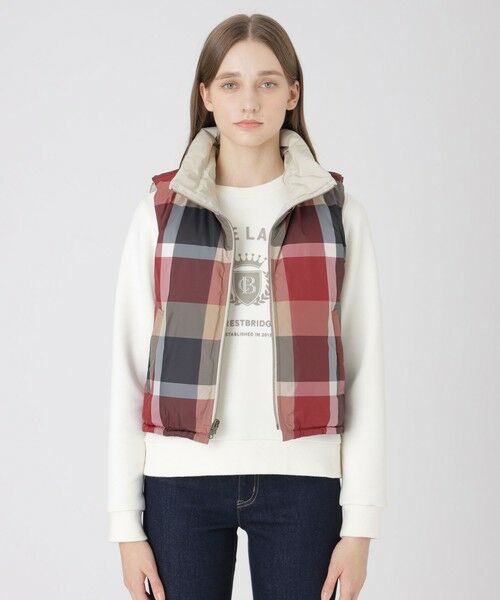 BLUE LABEL / BLACK LABEL CRESTBRIDGE / ブルーレーベル / ブラックレーベル・クレストブリッジ  その他アウター | 【10th ANNIVERSARY】【はっ水】ストレッチタフタリバーシブルダウンベスト | 詳細27