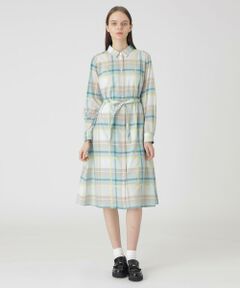 BLUE LABEL / BLACK LABEL CRESTBRIDGE / ブルーレーベル / ブラックレーベル・クレストブリッジ  ドレス | 【取扱店舗限定】クレストブリッジチェックシャドードビーシャツドレス