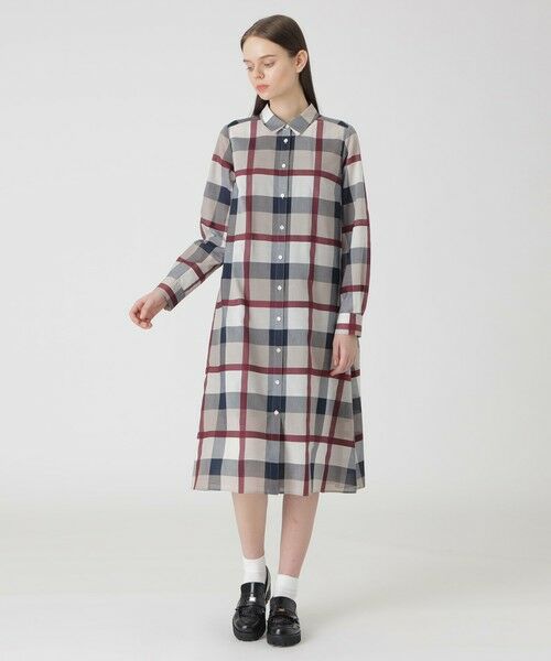 BLUE LABEL / BLACK LABEL CRESTBRIDGE / ブルーレーベル / ブラックレーベル・クレストブリッジ  ドレス | 【取扱店舗限定】クレストブリッジチェックシャドードビーシャツドレス | 詳細8