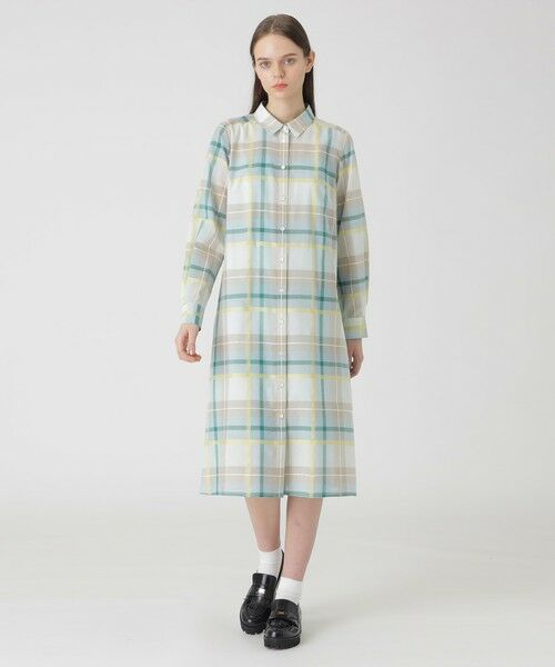 BLUE LABEL / BLACK LABEL CRESTBRIDGE / ブルーレーベル / ブラックレーベル・クレストブリッジ  ドレス | 【取扱店舗限定】クレストブリッジチェックシャドードビーシャツドレス | 詳細15