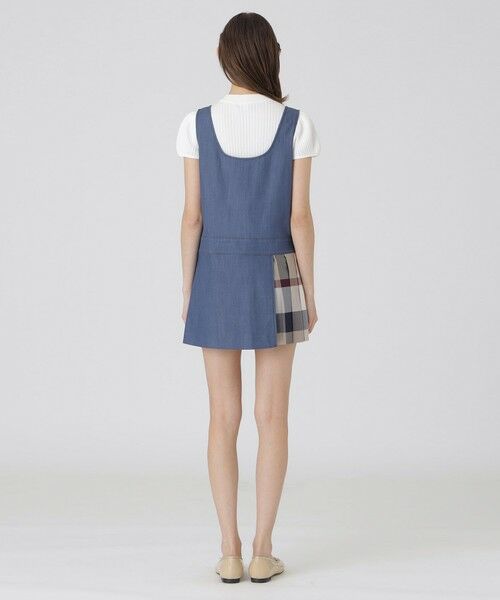 BLUE LABEL / BLACK LABEL CRESTBRIDGE / ブルーレーベル / ブラックレーベル・クレストブリッジ  ドレス | 【取扱店舗限定】スラブシャンブレーデニムジャンパースカート | 詳細2