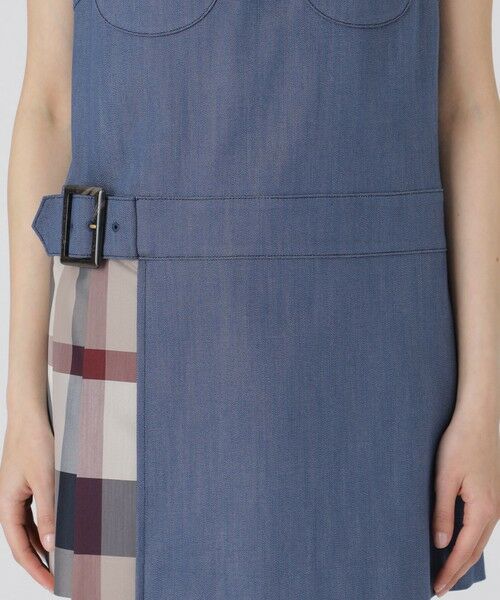 BLUE LABEL / BLACK LABEL CRESTBRIDGE / ブルーレーベル / ブラックレーベル・クレストブリッジ  ドレス | 【取扱店舗限定】スラブシャンブレーデニムジャンパースカート | 詳細3