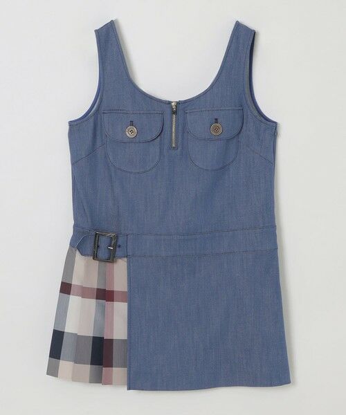 BLUE LABEL / BLACK LABEL CRESTBRIDGE / ブルーレーベル / ブラックレーベル・クレストブリッジ  ドレス | 【取扱店舗限定】スラブシャンブレーデニムジャンパースカート | 詳細6