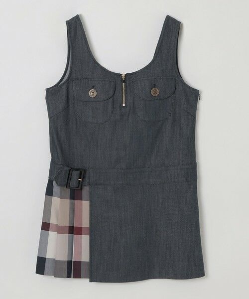 BLUE LABEL / BLACK LABEL CRESTBRIDGE / ブルーレーベル / ブラックレーベル・クレストブリッジ  ドレス | 【取扱店舗限定】スラブシャンブレーデニムジャンパースカート | 詳細12