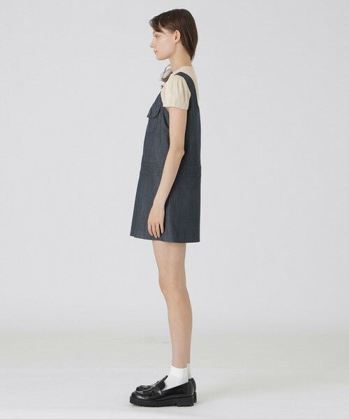 BLUE LABEL / BLACK LABEL CRESTBRIDGE / ブルーレーベル / ブラックレーベル・クレストブリッジ  ドレス | 【取扱店舗限定】スラブシャンブレーデニムジャンパースカート | 詳細7