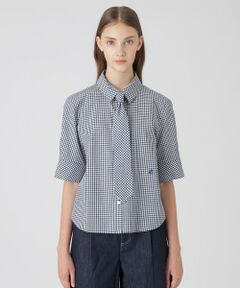 美品 ブルーレーベルクレストブリッジ ミディアムシンセティックペプラムブラウス ミディアムシンセティックペプラムブラウス | ブルーレーベル