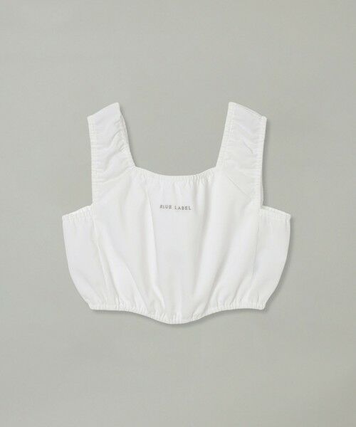 BLUE LABEL / BLACK LABEL CRESTBRIDGE / ブルーレーベル / ブラックレーベル・クレストブリッジ  シャツ・ブラウス | 【店舗限定】ギャザータンクブラウス（ホワイト）