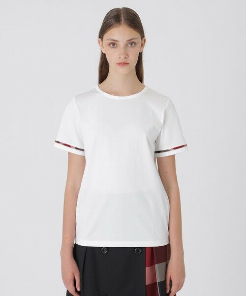 最新作ブルーレーベルクレストブリッジ　Tシャツ コンパクトクリアーポンチレイヤードライクトップス（Tシャツ
