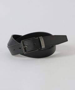 美品　ブラックレーベルクレストブリッジ　ベルト　シャドーチェック　エンボス　濃茶 エンボスクレストブリッジチェックリバーシブルベルト