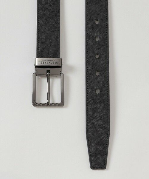 BLUE LABEL / BLACK LABEL CRESTBRIDGE / ブルーレーベル / ブラックレーベル・クレストブリッジ  ベルト・サスペンダー | チェックバックルプリズムエンボスレザーベルト | 詳細1