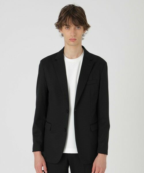 BLUE LABEL / BLACK LABEL CRESTBRIDGE / ブルーレーベル / ブラックレーベル・クレストブリッジ  テーラードジャケット | ボンディングウールジャージージャケット（ブラック）