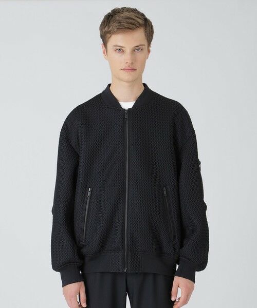 BLUE LABEL / BLACK LABEL CRESTBRIDGE / ブルーレーベル / ブラックレーベル・クレストブリッジ  その他アウター | 【BLACK lab.】シアードダブルラッセルMA-1 | 詳細2