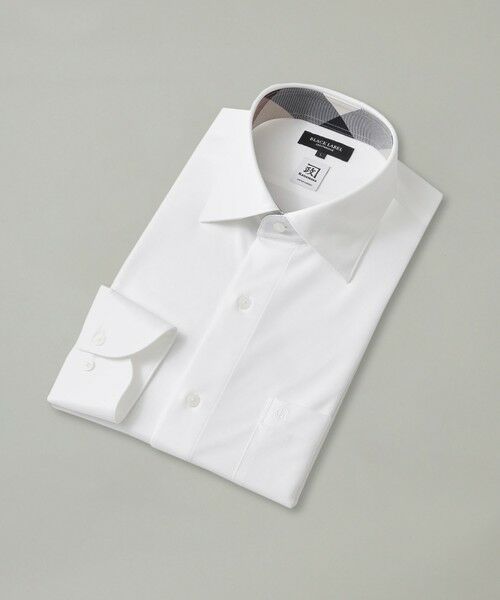 BLUE LABEL / BLACK LABEL CRESTBRIDGE/ブルーレーベル / ブラックレーベル・クレストブリッジ カネマサソリッドジャージーセミワイドカラーシャツ ホワイト L BLUE LABEL / BLACK LABEL CRESTBRIDGE/ブルーレーベル / ブラックレーベル・クレストブリッジ カネマサソリッドジャージーセミワイドカラーシャツ ホワイト L
