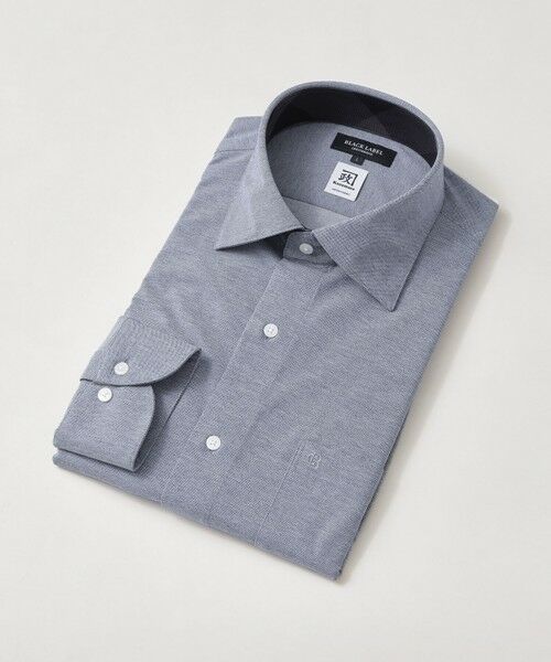 BLUE LABEL / BLACK LABEL CRESTBRIDGE/ブルーレーベル / ブラックレーベル・クレストブリッジ カネマサソリッドジャージーセミワイドカラーシャツ ブルー4 L BLUE LABEL / BLACK LABEL CRESTBRIDGE/ブルーレーベル / ブラックレーベル・クレストブリッジ カネマサソリッドジャージーセミワイドカラーシャツ ブルー4 L
