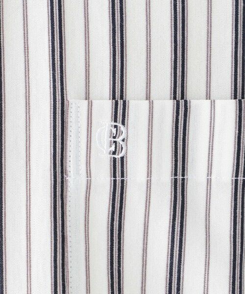 BLUE LABEL / BLACK LABEL CRESTBRIDGE / ブルーレーベル / ブラックレーベル・クレストブリッジ シャツ・ブラウス | カネマサオルタネ−トストライプジャージーセミワイドカラーシャツ | 詳細4