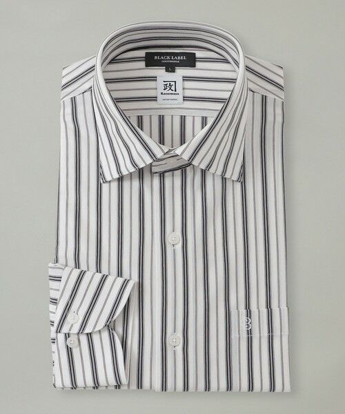 BLUE LABEL / BLACK LABEL CRESTBRIDGE / ブルーレーベル / ブラックレーベル・クレストブリッジ シャツ・ブラウス | カネマサオルタネ−トストライプジャージーセミワイドカラーシャツ | 詳細5