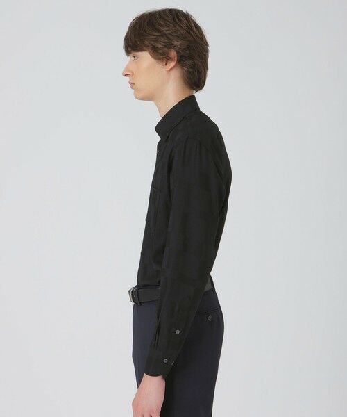 BLUE LABEL / BLACK LABEL CRESTBRIDGE / ブルーレーベル / ブラックレーベル・クレストブリッジ  シャツ・ブラウス | ウォッシャブルウールシャドークレストブリッジチェックセミワイドカラーシャツ | 詳細2