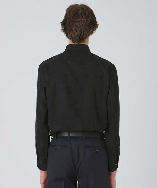 BLUE LABEL / BLACK LABEL CRESTBRIDGE / ブルーレーベル / ブラックレーベル・クレストブリッジ  シャツ・ブラウス | ウォッシャブルウールシャドークレストブリッジチェックセミワイドカラーシャツ | 詳細3