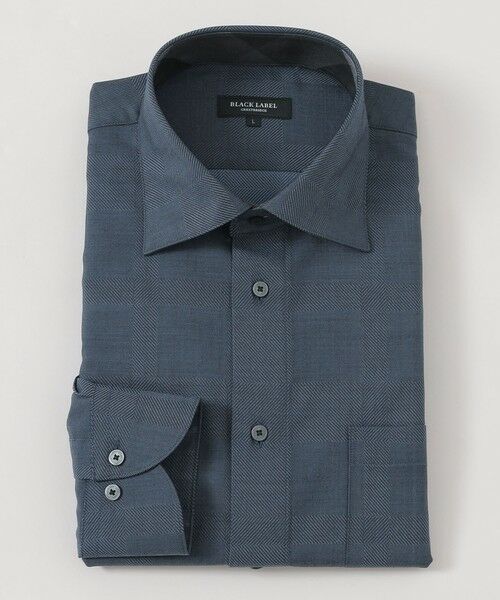 BLUE LABEL / BLACK LABEL CRESTBRIDGE / ブルーレーベル / ブラックレーベル・クレストブリッジ  シャツ・ブラウス | ウォッシャブルウールシャドークレストブリッジチェックセミワイドカラーシャツ | 詳細8