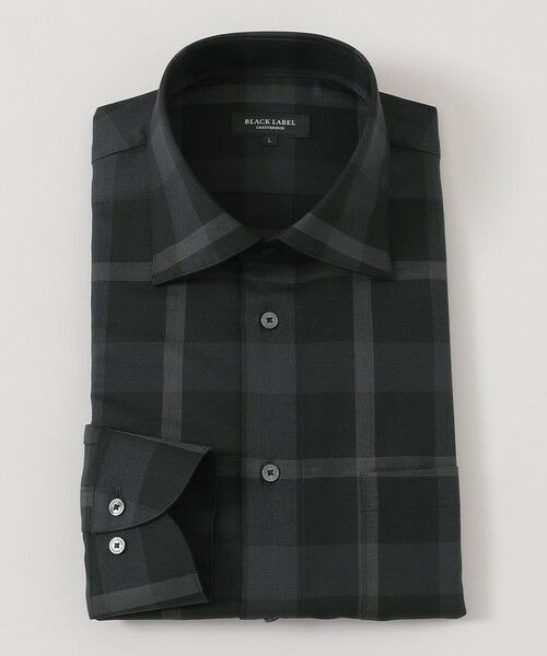 BLUE LABEL / BLACK LABEL CRESTBRIDGE / ブルーレーベル / ブラックレーベル・クレストブリッジ  シャツ・ブラウス | ウォッシャブルウールクレストブリッジチェックセミワイドカラーシャツ | 詳細4