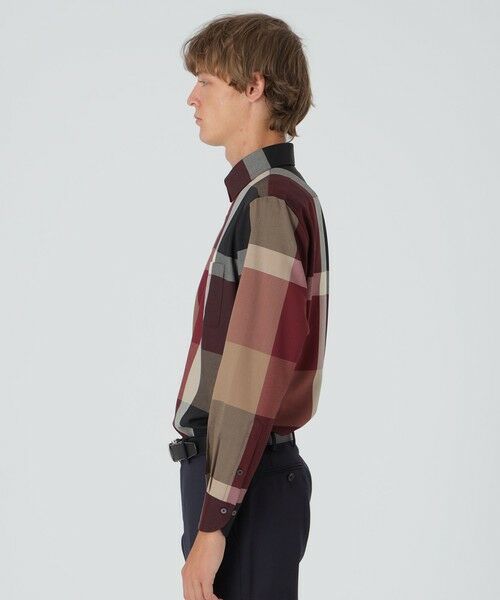 BLUE LABEL / BLACK LABEL CRESTBRIDGE / ブルーレーベル / ブラックレーベル・クレストブリッジ シャツ・ブラウス | 【10th ANNIVERSARY】プレミアムウォッシャブルウールクレストブリッジチェックセミワイドカラーシャツ | 詳細2