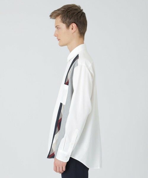 BLUE LABEL / BLACK LABEL CRESTBRIDGE / ブルーレーベル / ブラックレーベル・クレストブリッジ  シャツ・ブラウス | 【一部店舗限定】デニムライクパッチワークシャツ | 詳細2