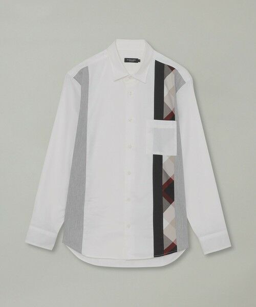 BLUE LABEL / BLACK LABEL CRESTBRIDGE / ブルーレーベル / ブラックレーベル・クレストブリッジ  シャツ・ブラウス | 【一部店舗限定】デニムライクパッチワークシャツ | 詳細5