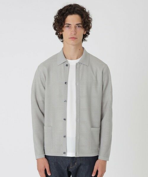 BLUE LABEL / BLACK LABEL CRESTBRIDGE/ブルーレーベル / ブラックレーベル・クレストブリッジ シアーチェックシャツカーディガン オフホワイト2 M BLUE LABEL / BLACK LABEL CRESTBRIDGE/ブルーレーベル / ブラックレーベル・クレストブリッジ シアーチェックシャツカーディガン オフホワイト2 M