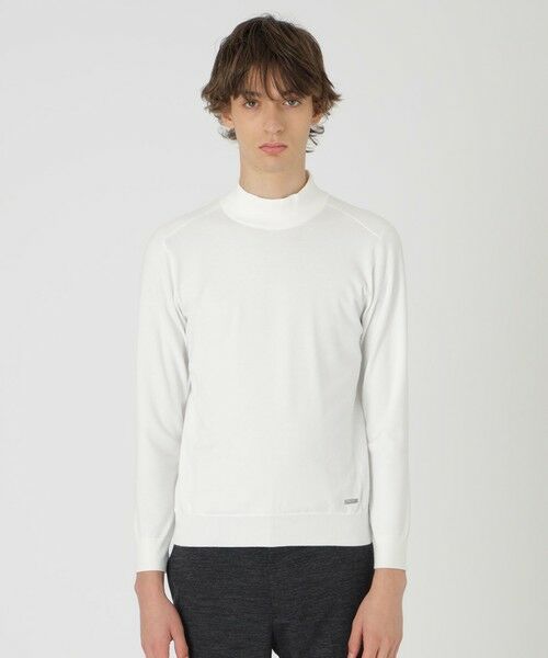 BLUE LABEL / BLACK LABEL CRESTBRIDGE/ブルーレーベル / ブラックレーベル・クレストブリッジ ヴィスコンフィーハイネックニット オフホワイト1 LL BLUE LABEL / BLACK LABEL CRESTBRIDGE/ブルーレーベル / ブラックレーベル・クレストブリッジ ヴィスコンフィーハイネックニット オフホワイト1 LL