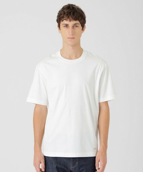 BLUE LABEL / BLACK LABEL CRESTBRIDGE/ブルーレーベル / ブラックレーベル・クレストブリッジ マーセライズドレスTシャツ オフホワイト1 LL BLUE LABEL / BLACK LABEL CRESTBRIDGE/ブルーレーベル / ブラックレーベル・クレストブリッジ マーセライズドレスTシャツ オフホワイト1 LL