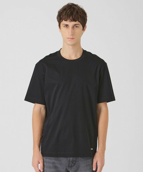 BLUE LABEL / BLACK LABEL CRESTBRIDGE/ブルーレーベル / ブラックレーベル・クレストブリッジ マーセライズドレスTシャツ ブラック M BLUE LABEL / BLACK LABEL CRESTBRIDGE/ブルーレーベル / ブラックレーベル・クレストブリッジ マーセライズドレスTシャツ ブラック M