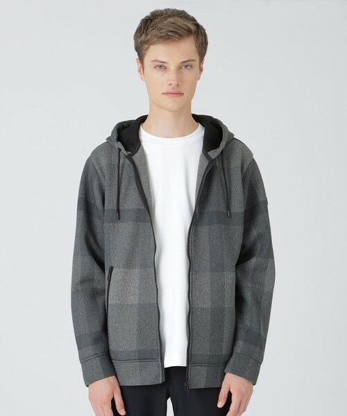 BLUE LABEL / BLACK LABEL CRESTBRIDGE/ブルーレーベル / ブラックレーベル・クレストブリッジ 【BLACK lab.】シアーダンボールクレストブリッジチェックパーカー グレー3 L BLUE LABEL / BLACK LABEL CRESTBRIDGE/ブルーレーベル / ブラックレーベル・クレストブリッジ 【BLACK lab.】シアーダンボールクレストブリッジチェックパーカー グレー3 L