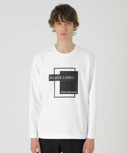 BLUE LABEL / BLACK LABEL CRESTBRIDGE/ブルーレーベル / ブラックレーベル・クレストブリッジ 【BLACK lab.】ロゴグラフィックカットソー オフホワイト1 L BLUE LABEL / BLACK LABEL CRESTBRIDGE/ブルーレーベル / ブラックレーベル・クレストブリッジ 【BLACK lab.】ロゴグラフィックカットソー オフホワイト1 L