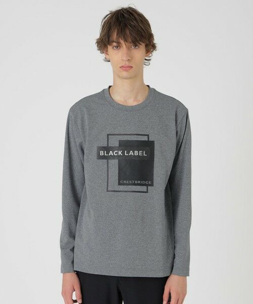 BLUE LABEL / BLACK LABEL CRESTBRIDGE/ブルーレーベル / ブラックレーベル・クレストブリッジ 【BLACK lab.】ロゴグラフィックカットソー グレー3 3L BLUE LABEL / BLACK LABEL CRESTBRIDGE/ブルーレーベル / ブラックレーベル・クレストブリッジ 【BLACK lab.】ロゴグラフィックカットソー グレー3 3L