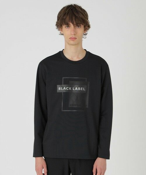 BLUE LABEL / BLACK LABEL CRESTBRIDGE/ブルーレーベル / ブラックレーベル・クレストブリッジ 【BLACK lab.】ロゴグラフィックカットソー ブラック LL BLUE LABEL / BLACK LABEL CRESTBRIDGE/ブルーレーベル / ブラックレーベル・クレストブリッジ 【BLACK lab.】ロゴグラフィックカットソー ブラック LL