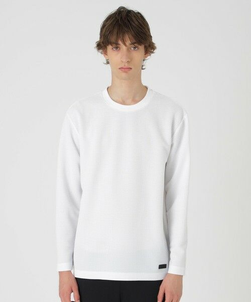 BLUE LABEL / BLACK LABEL CRESTBRIDGE/ブルーレーベル / ブラックレーベル・クレストブリッジ 【BLACK lab.】ラーベントリコットカットソー オフホワイト1 L BLUE LABEL / BLACK LABEL CRESTBRIDGE/ブルーレーベル / ブラックレーベル・クレストブリッジ 【BLACK lab.】ラーベントリコットカットソー オフホワイト1 L