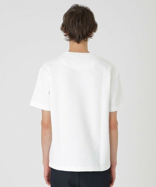 BLUE LABEL / BLACK LABEL CRESTBRIDGE / ブルーレーベル / ブラックレーベル・クレストブリッジ カットソー | 【BLACK lab.】ブリスターロゴジャカードTシャツ | 詳細3