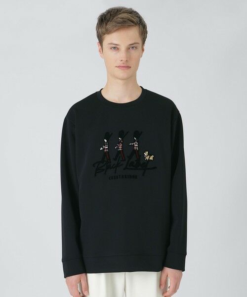BLUE LABEL / BLACK LABEL CRESTBRIDGE/ブルーレーベル / ブラックレーベル・クレストブリッジ 【一部店舗限定】ハブラシガーズマンスウェットシャツ ブラック M BLUE LABEL / BLACK LABEL CRESTBRIDGE/ブルーレーベル / ブラックレーベル・クレストブリッジ 【一部店舗限定】ハブラシガーズマンスウェットシャツ ブラック M