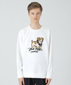 BLUE LABEL / BLACK LABEL CRESTBRIDGE / ブルーレーベル / ブラックレーベル・クレストブリッジ  カットソー | 【一部店舗限定】ハブラシジャックラッセルテリアスウェットシャツ