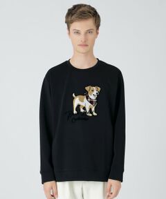 BLUE LABEL / BLACK LABEL CRESTBRIDGE / ブルーレーベル / ブラックレーベル・クレストブリッジ  カットソー | 【一部店舗限定】ハブラシジャックラッセルテリアスウェットシャツ